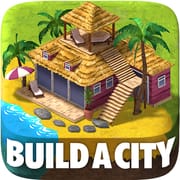 Town Building Games: Tropic Ci Icon